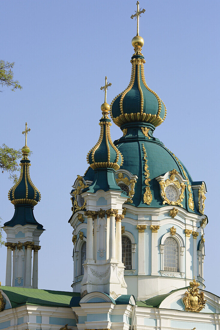 Church of St. Andrew (18 century), Kiev, Ukraine
