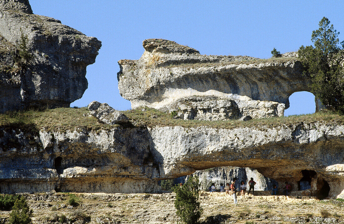 Rock formations in Cañón del Río Lobos Natural Park. Soria province, Castilla-León. Spain
