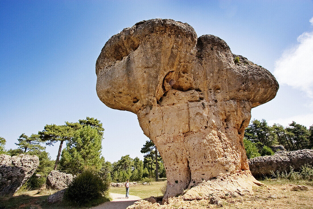 Rock formations, Ciudad Encantada. Cuenca province, Castilla-La Mancha, Spain
