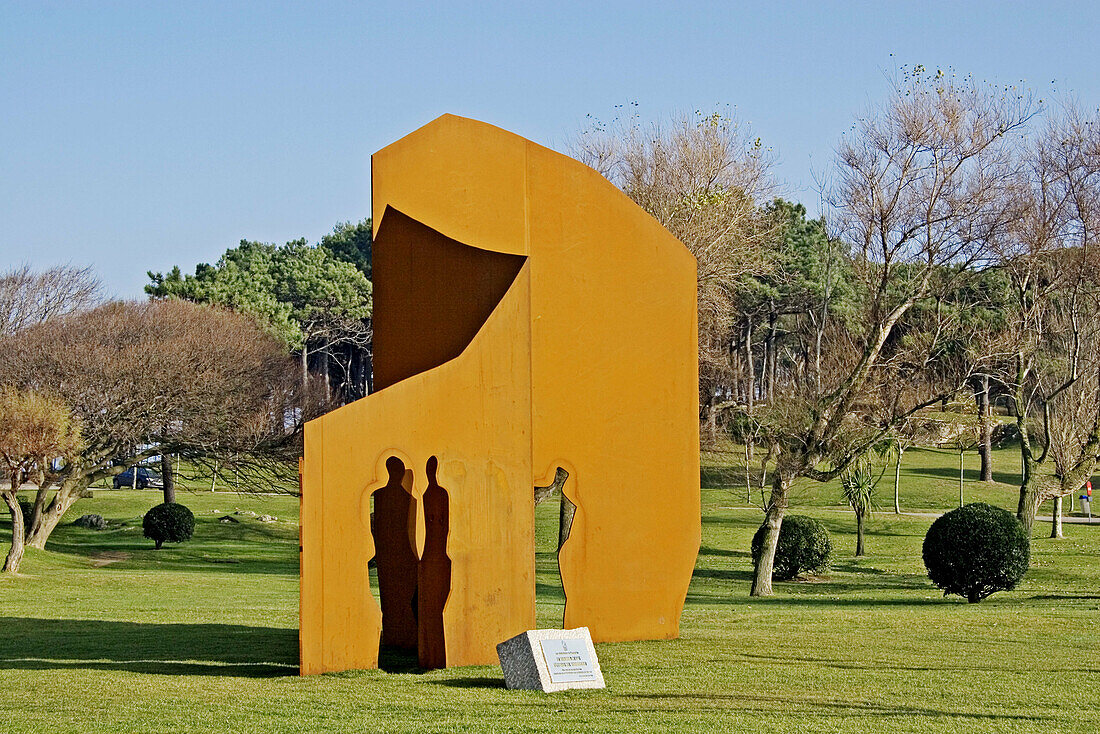 Terrorism memorial. Palacio de la magdalena Santander, Cantabria, Spain