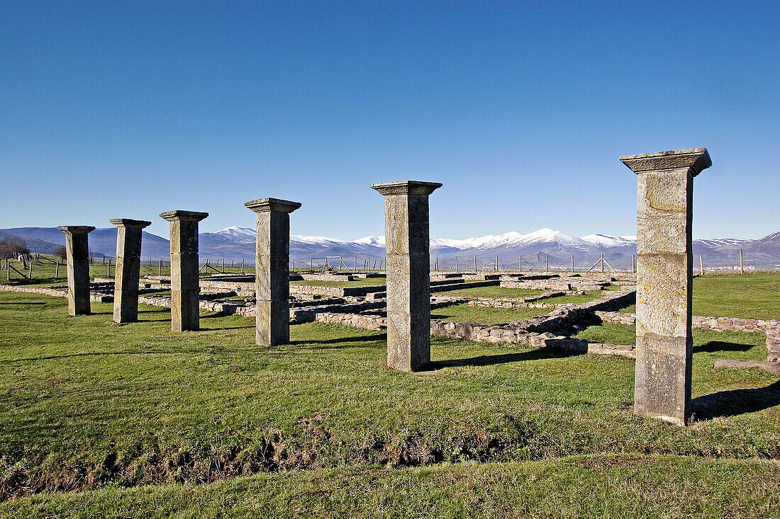 Roman ruins of Julióbriga. Reinosa. Campoo de Enmedio region. Cantabria. Spain.