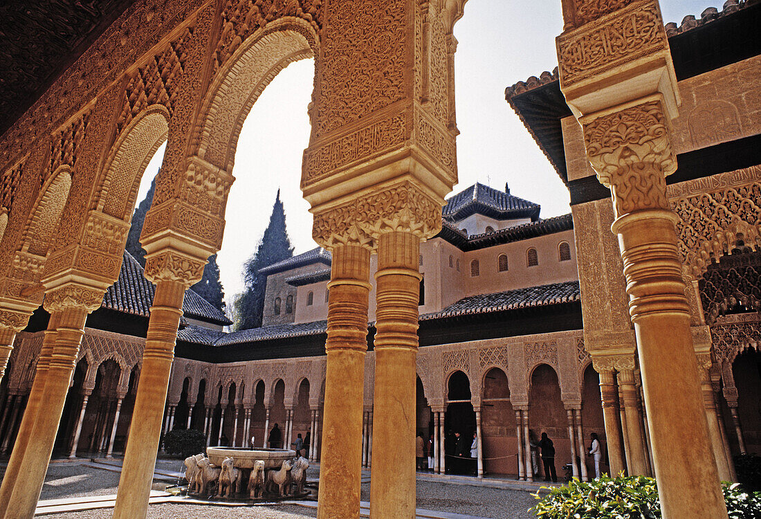 Court of the Lions, Alhambra. Granada. Spain
