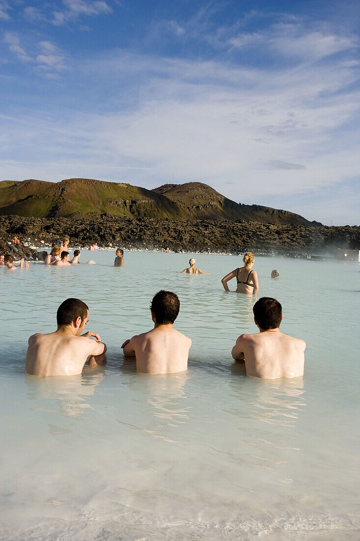 Geothermal spa, blue lagoon, Grindavik near Reykjavik. Iceland