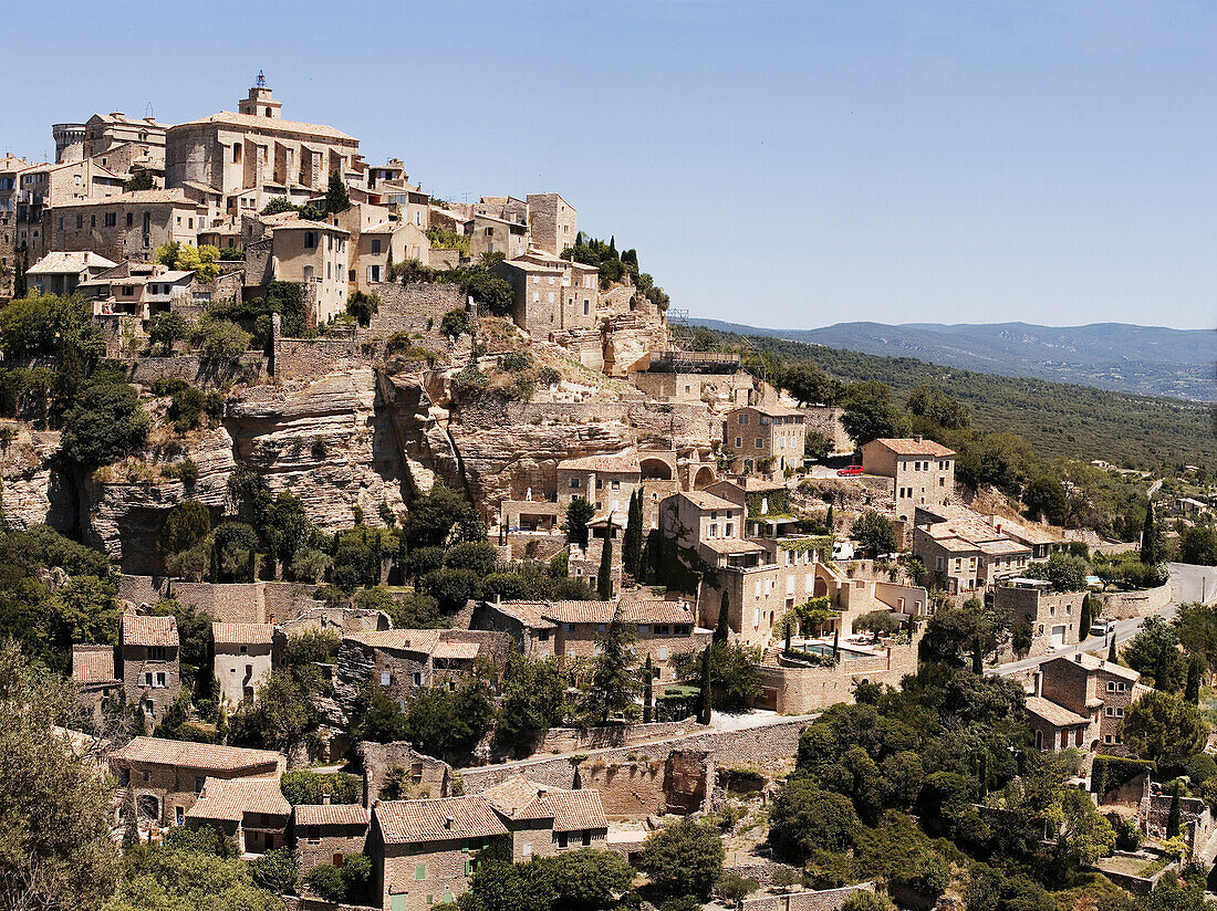Fortified medieval village. Gordes. Vaucluse. Provence. France