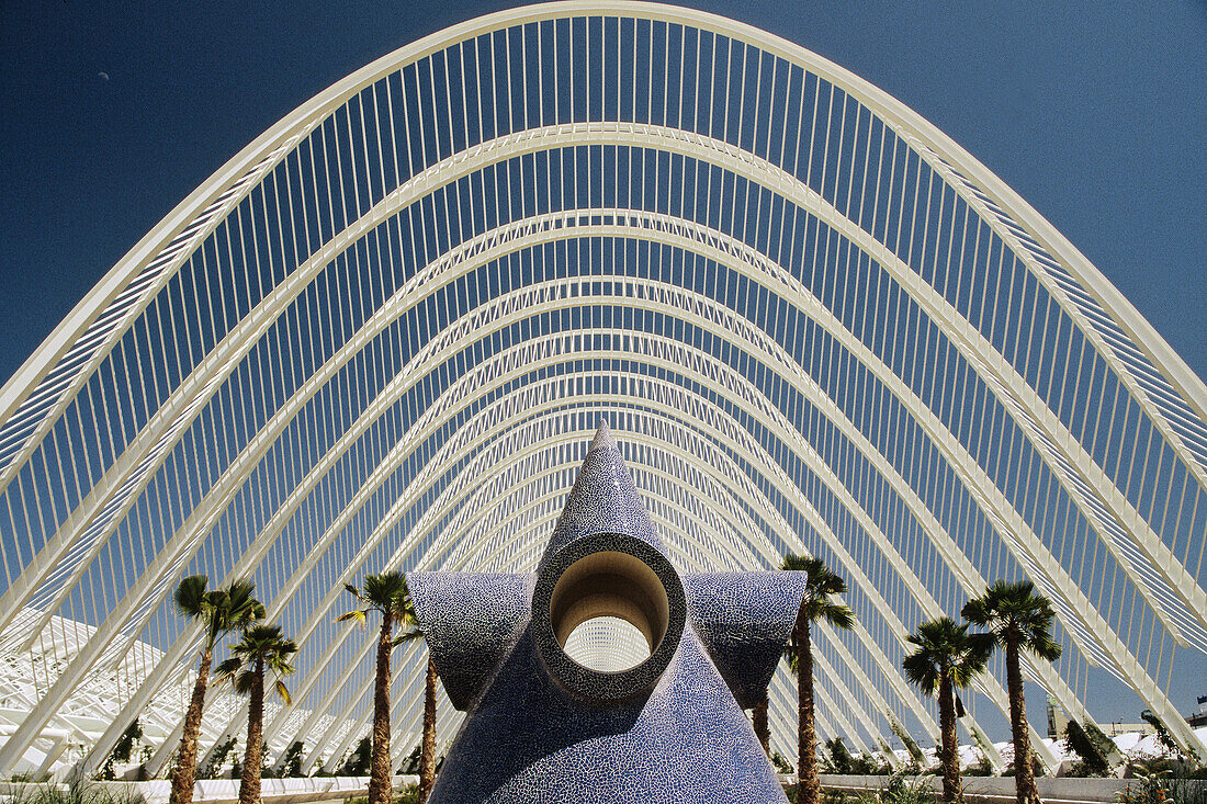 Umbracle in City of Arts and Sciences by Santiago Calatrava, Valencia. Spain