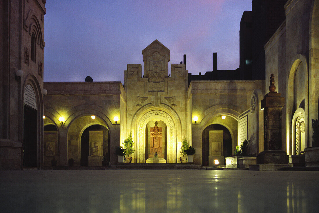 The interior of the Forty Martyrs Armenian Apostolic Church in Deir ez Zoir, Zor, Syria