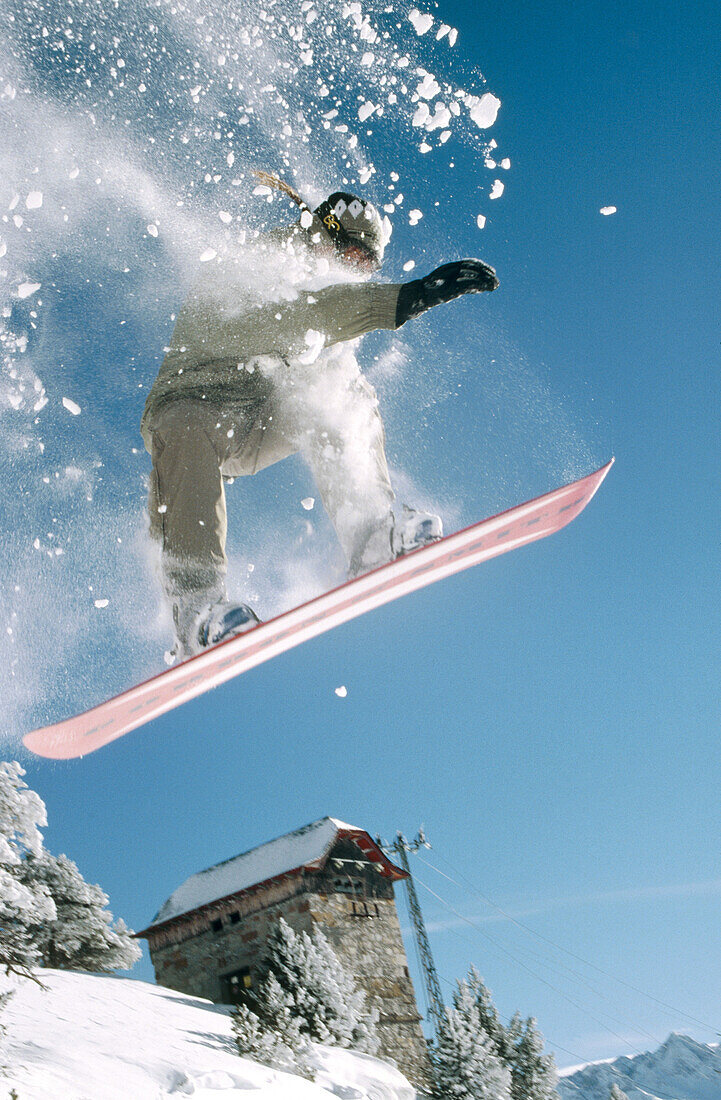 Snowboard. Baqueira, Catalonia, Spain