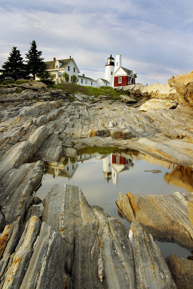 Pemaquid Point lighthouse. Maine. USA.