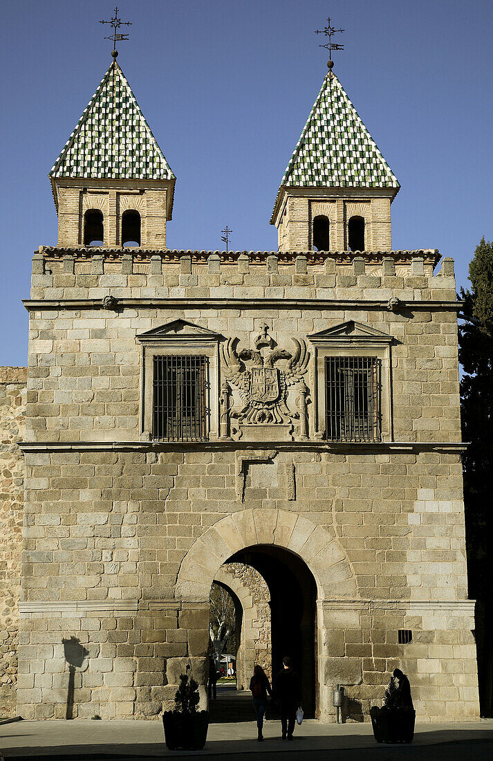 Bisagra Gate. Toledo old city. Spain.