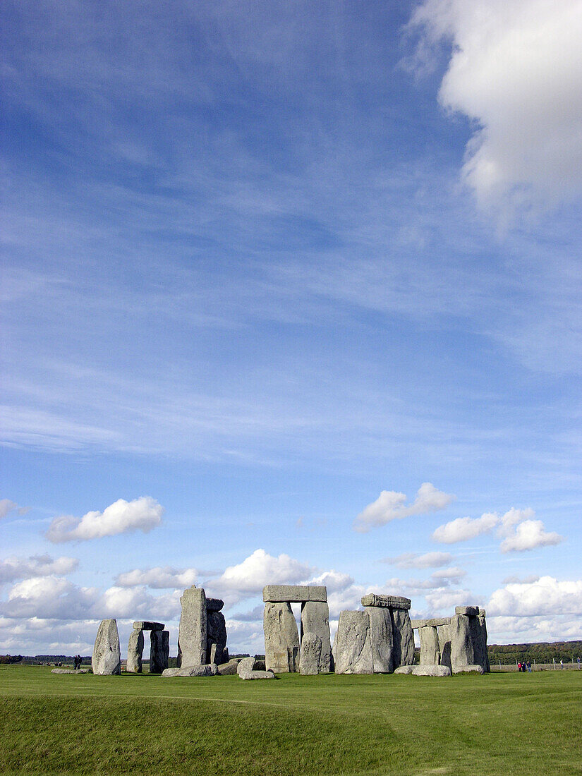 Stonehenge circle. Salisbury plain, Southern England. UK