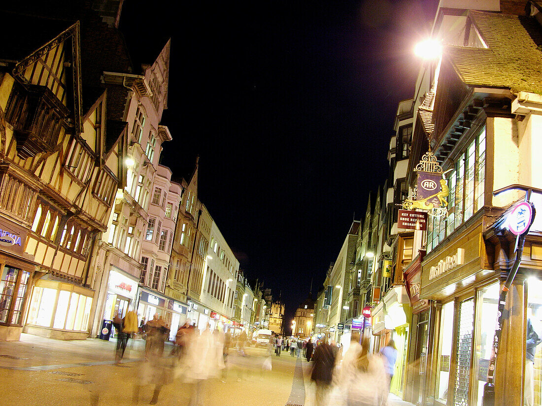 Cornmarket Street Downtown Oxford England