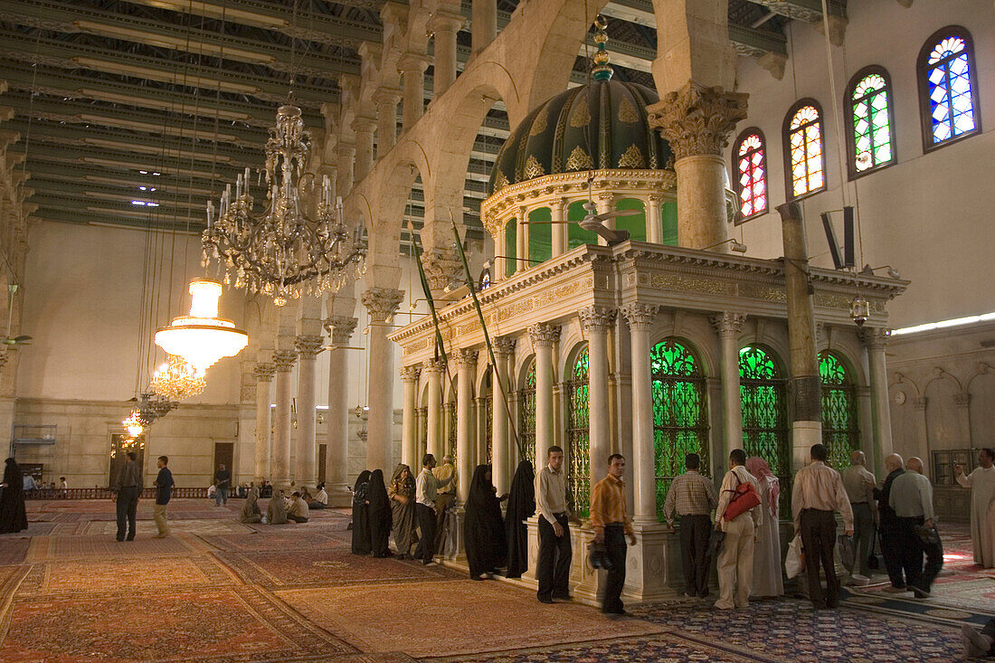 Saint John the Baptist Sepulchre. Ommeyade Mosque. Damascus. Syria