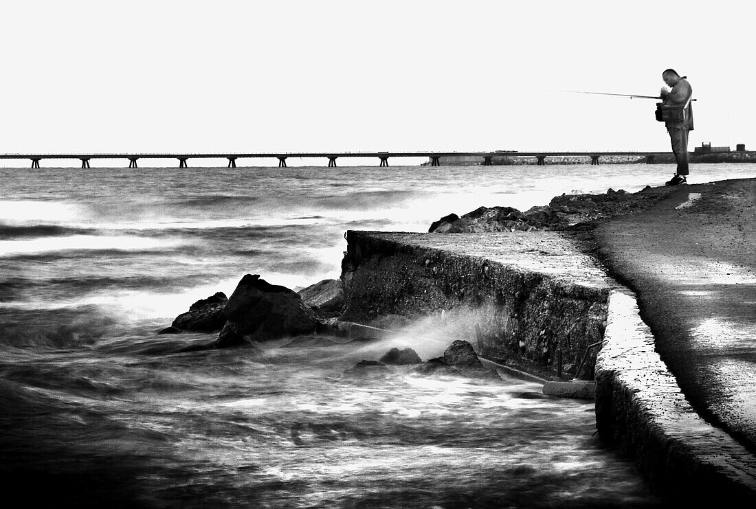 Fishing. Sagunto Sagunto. Valencia province. Comunidad Valenciana. Spain