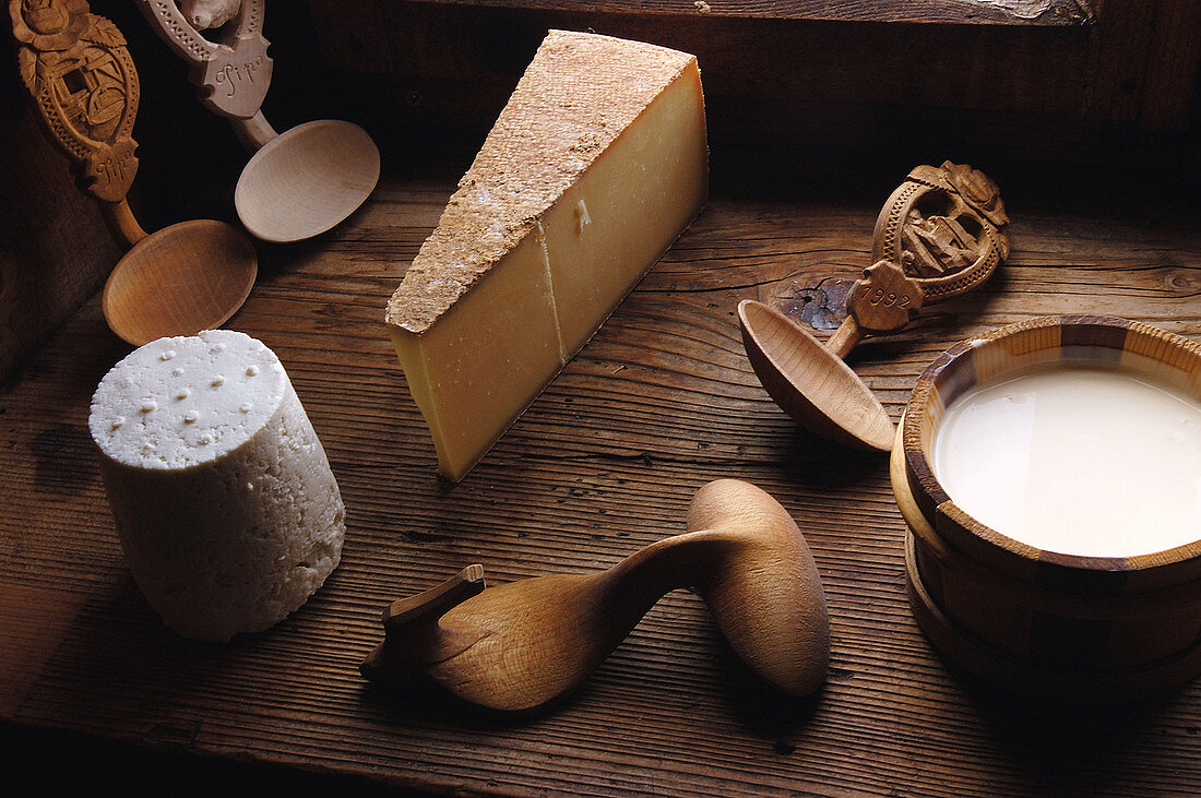 LEtivaz AOC cheese. Rossinière. Pays-d’Enhaut. Vaud. Switzerland