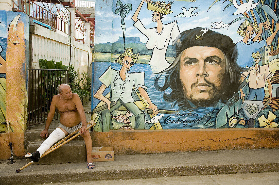 Che Guevara mural. Baracoa. Guantánamo province. Cuba.