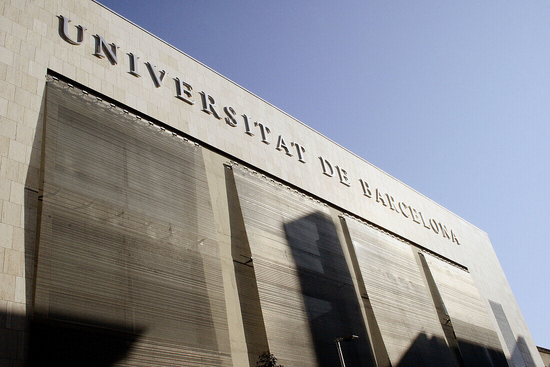 Barcelona University. Montealegre street. Barcelona. Catalonia. Spain.