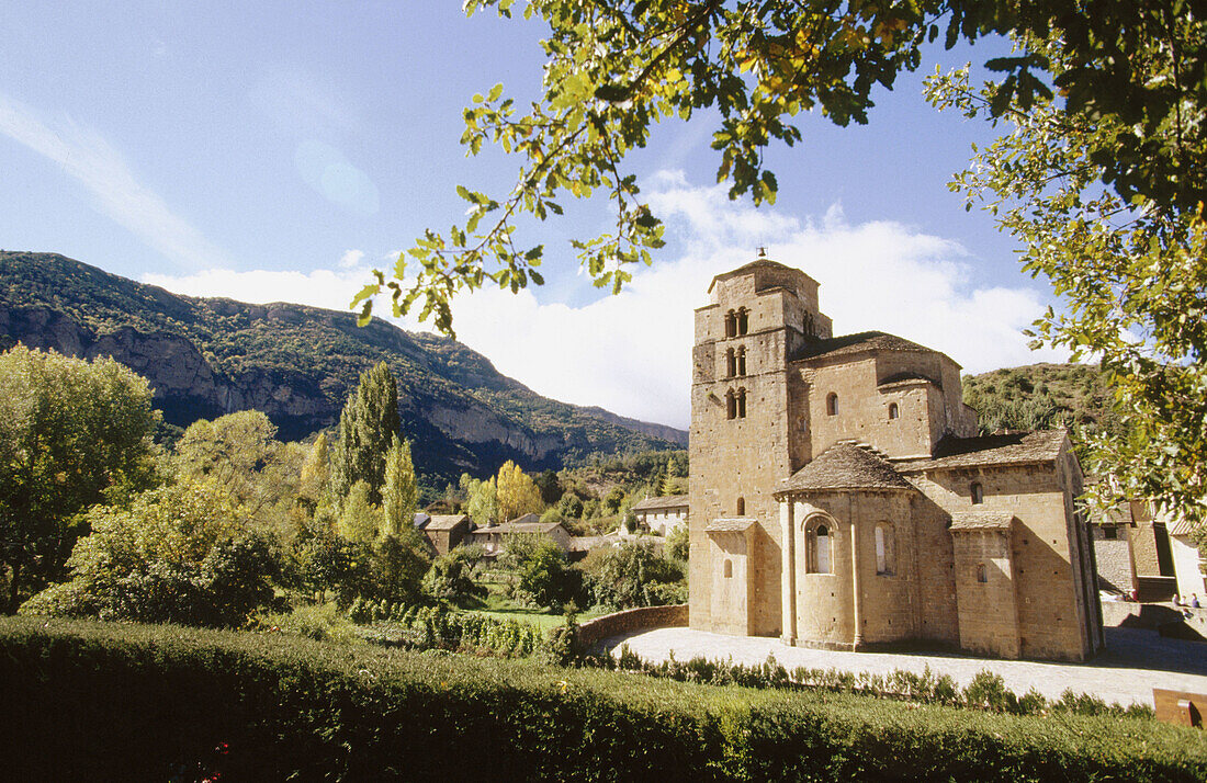 Iglesia de Santa Maria in Santa Cruz de la Seros. Huesca province. Aragon. Spain