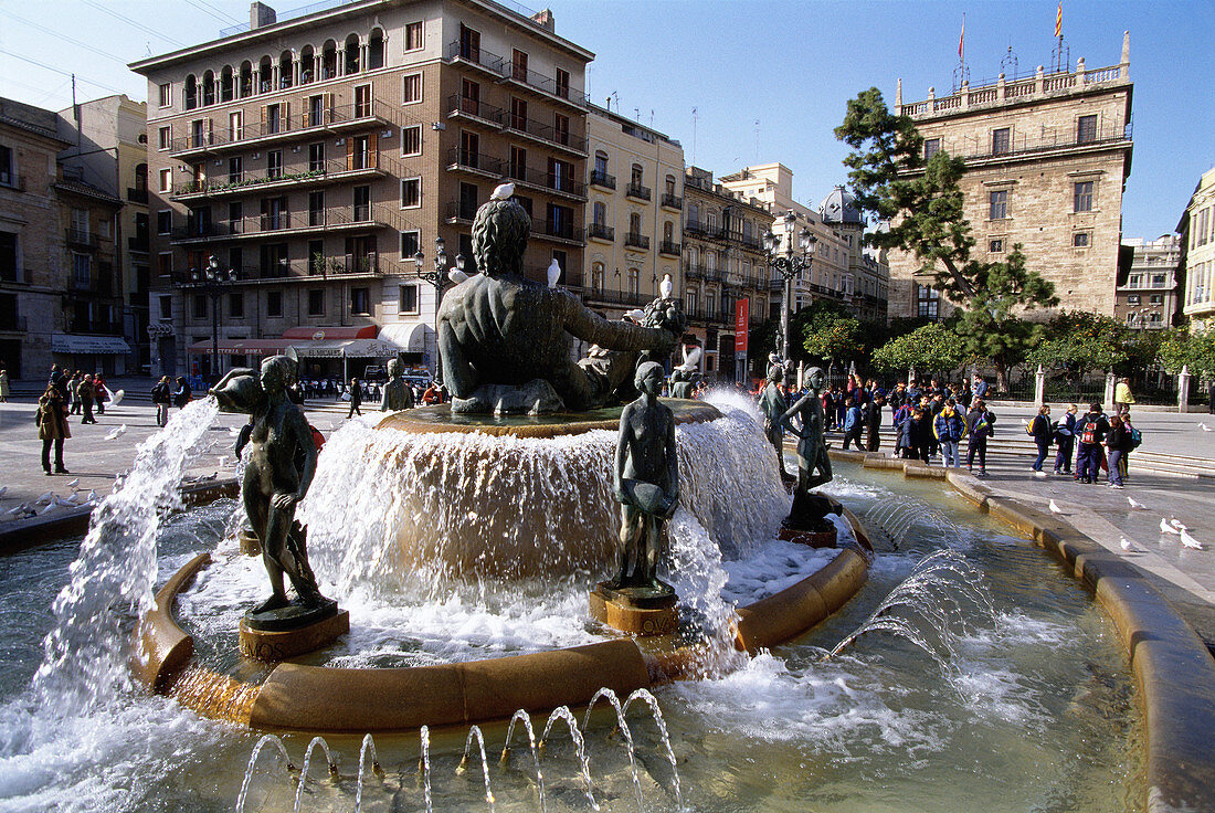 Plaza de la Virgen. Valencia. Spain