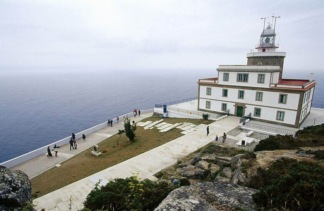 Leuchtturm am Kap Fisterra, Fisterra. Provinz A Coruña, Galicien, Spanien