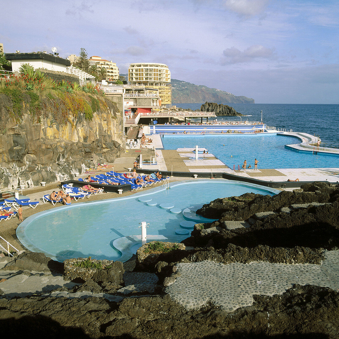 Schwimmbäder am Lido, Funchal. Madeira, Portugal