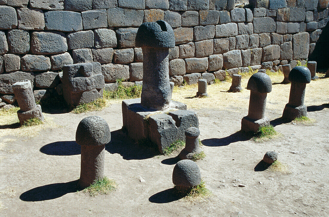 Inca fertility temple. Chucuito, by lake Titicaca, Peru