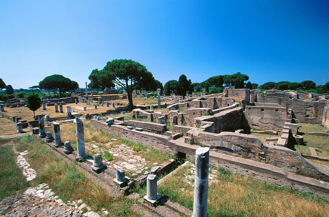 Roman ruins of Ostia. Italy