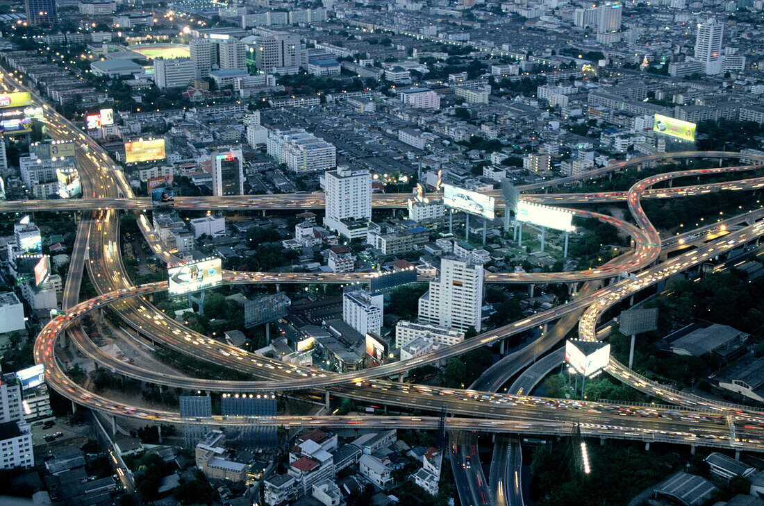 Blick vom Baiyoke Hotel, Bangkok, Thailand