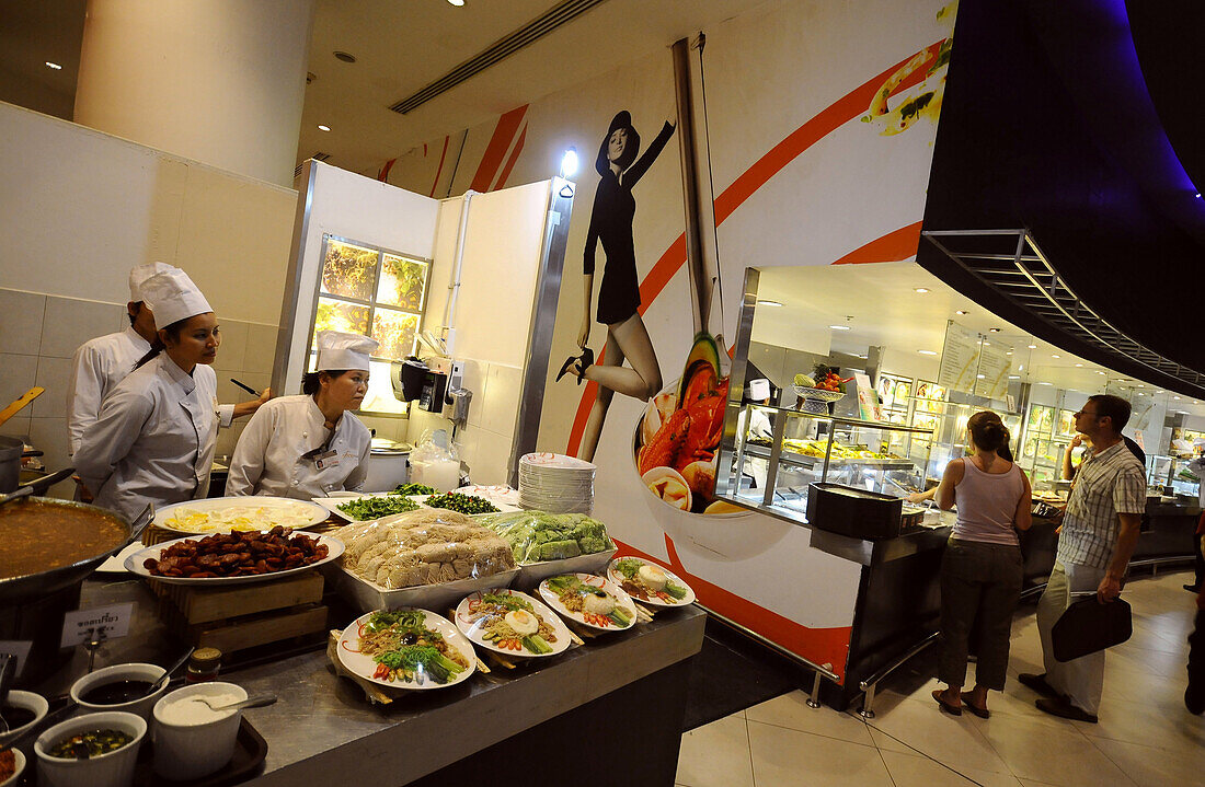 Food court in Siam Square, Bangkok, Thailand