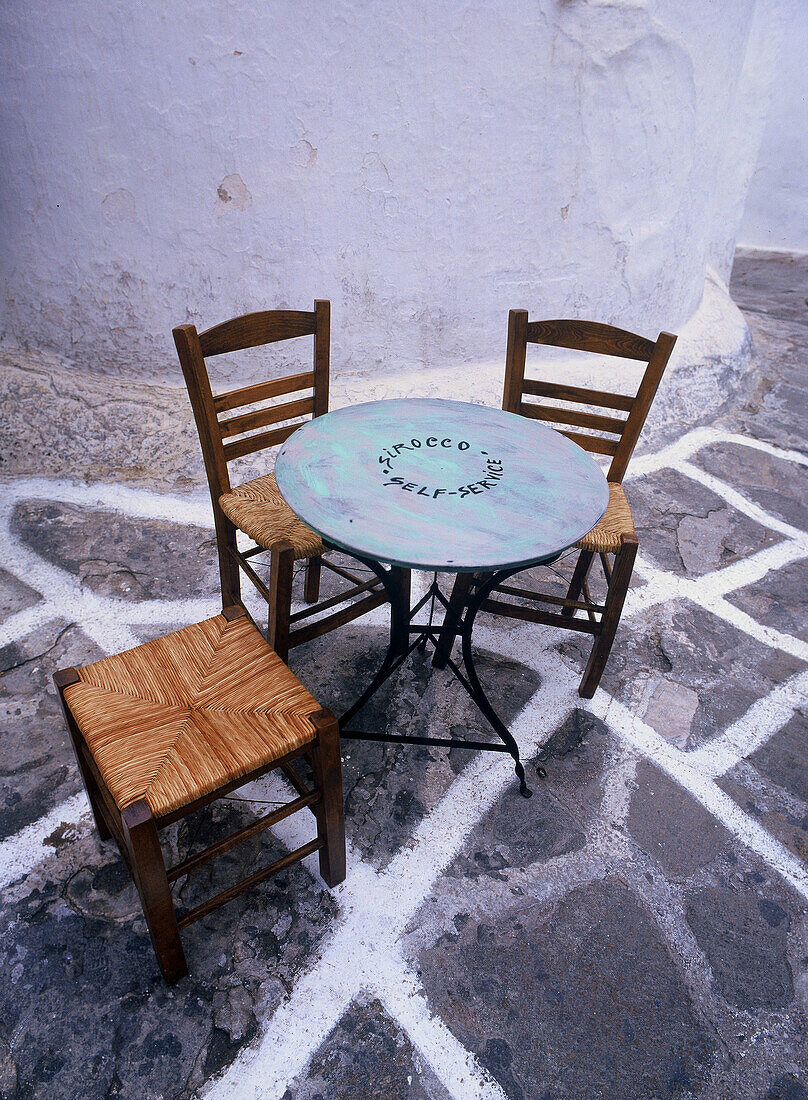 Restaurant in Mykonos, Cyclades, Greece