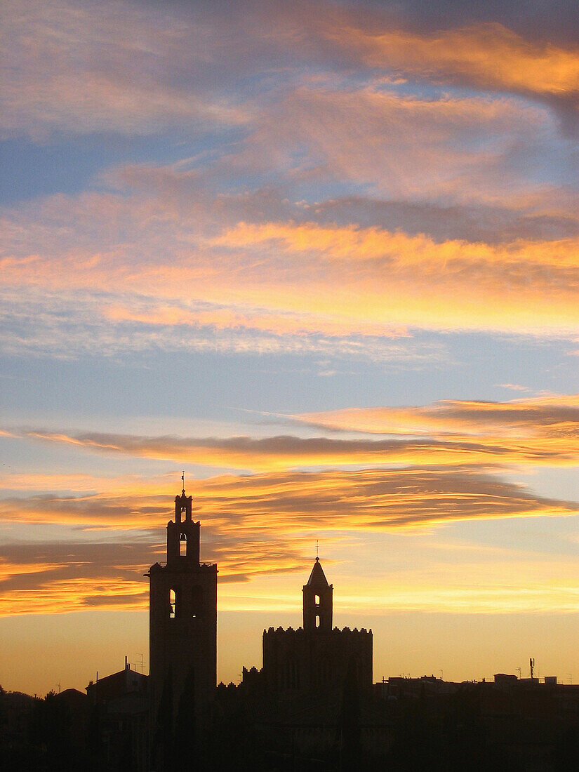 Old Monastery, San Cugat del Valles. Barcelona province, Catalonia, Spain