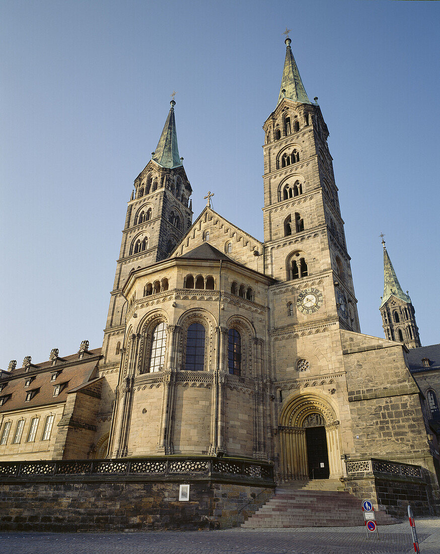 Cathedral, East façade. Bamberg, Franconia, Germany