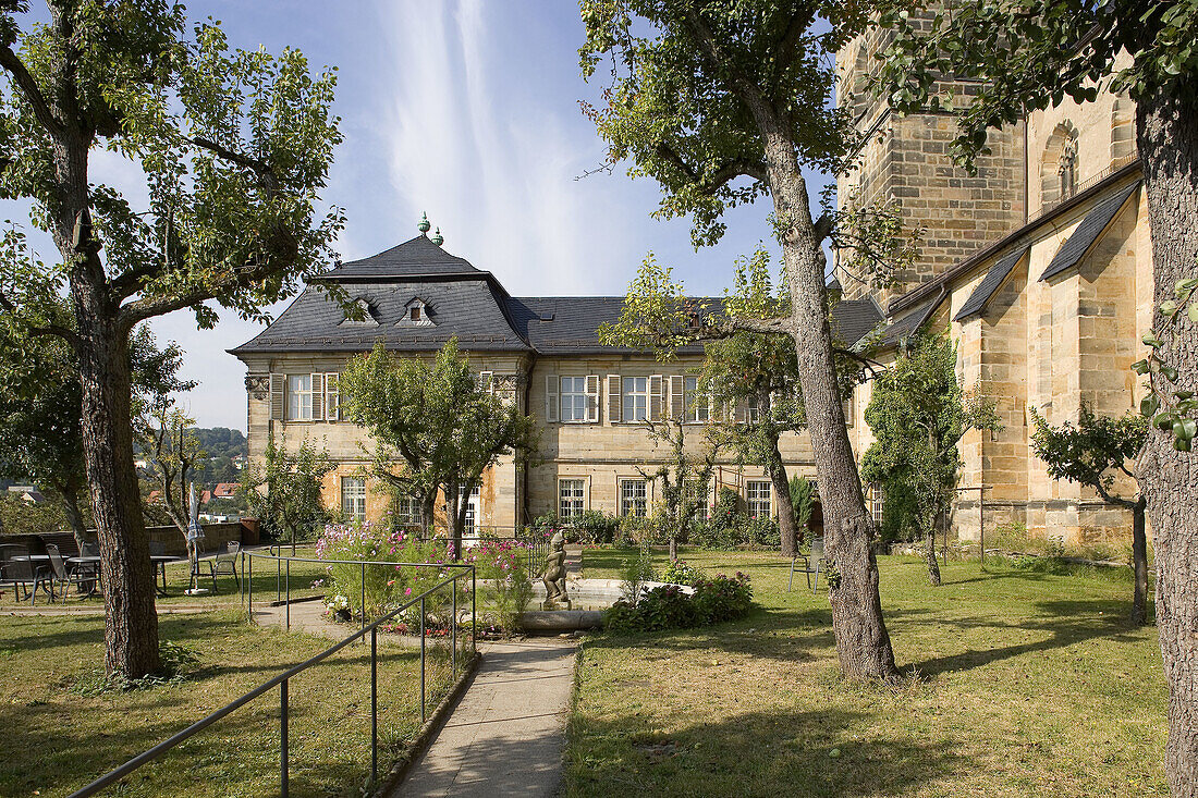 Bamberg, Bayern, Bavaria, Germany, world cultural heritage, Architecture, St. Michael, Benedictine cloister since 1015 to beginning of 19. century, heute Altersheim, today is an old peoples home