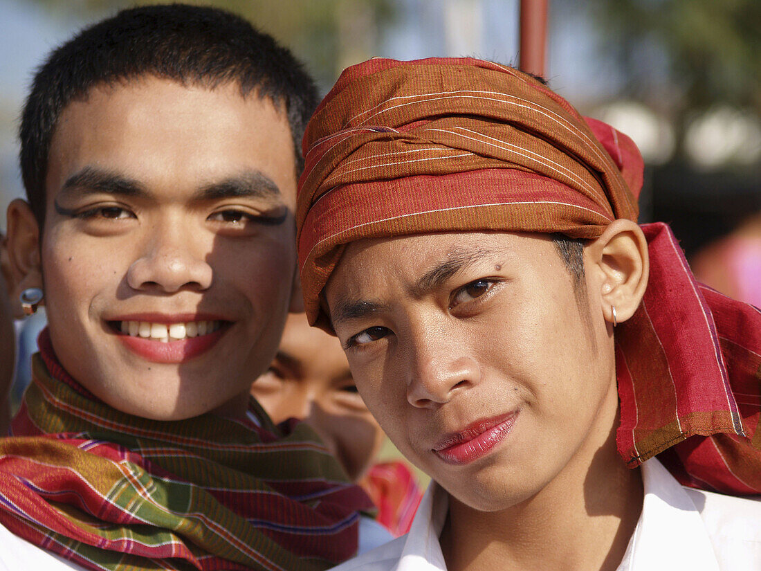 Two ladyboy wannabees. Taken at Elephant Festival, Surin, Isaan, Northeast Thailand (november 2005)