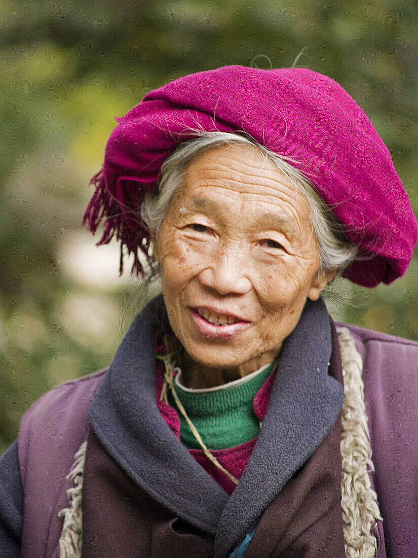 Eastern Tibetan woman, Yongzhi, China