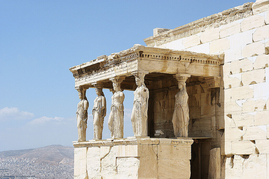 Caryatids. Erechtheion. Athens. Greece