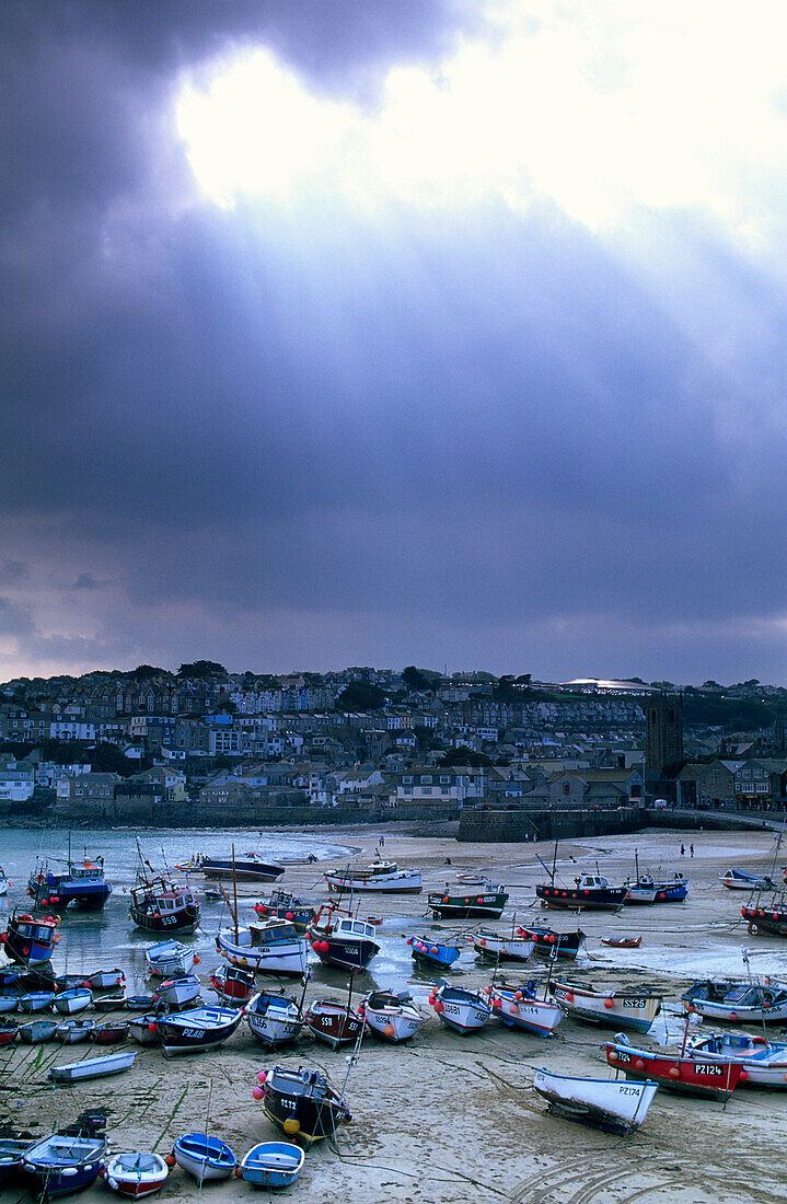 Europe, England, Cornwall, harbour in St. Ives