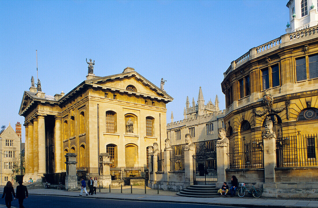 Europe, Great Britain, England, Oxfordshire, Oxford, Clarendon Building and Sheldonian Theatre