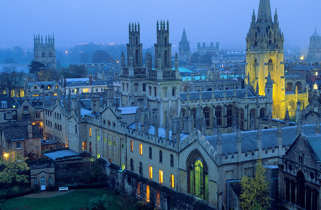 Europa, Grossbritannien, England, Oxfordshire, Blick über Oxford