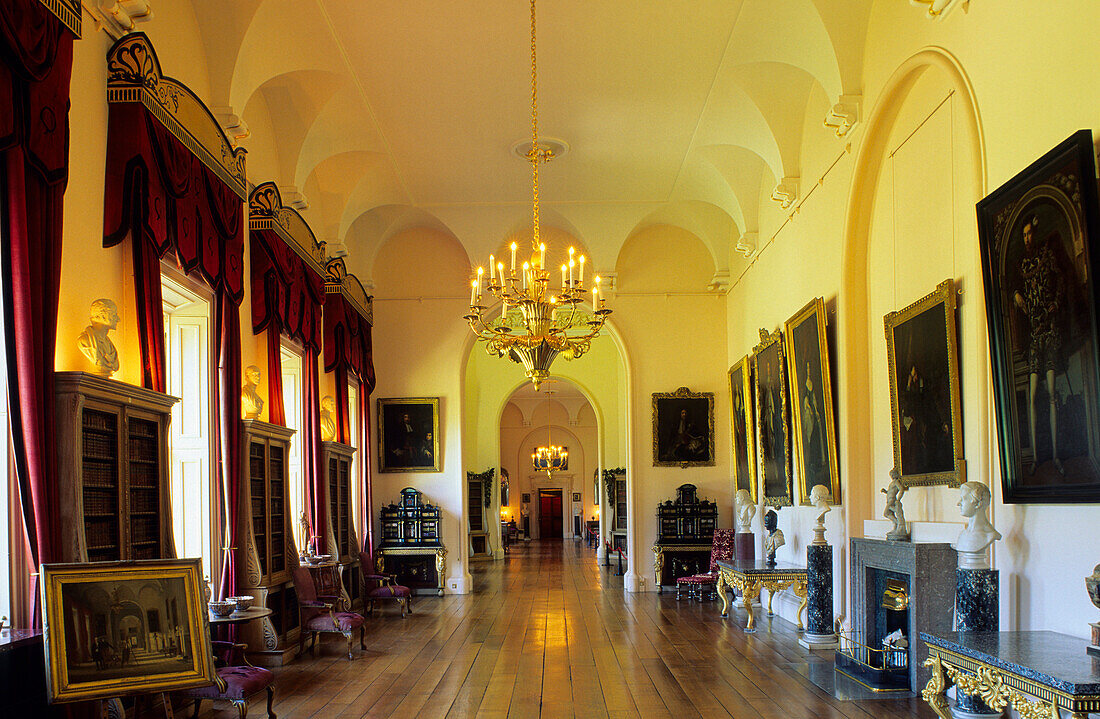 Europe, Great Britain, England, North Yorkshire, York, Castle Howard, long Gallery south