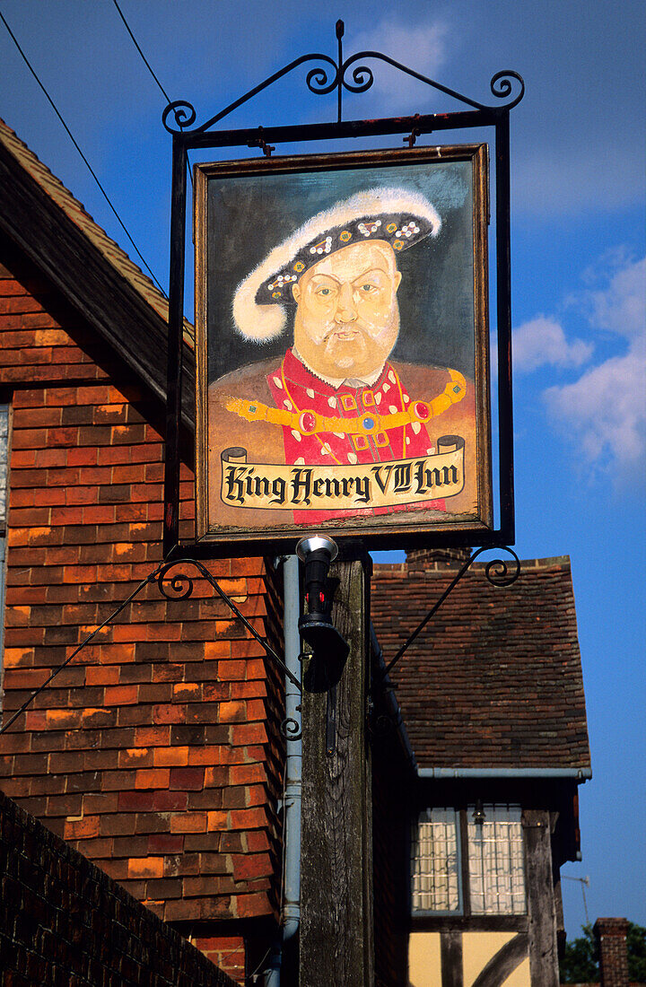Europa, Grossbritannien, England, Kent, Hever, Pub ''King Henry VIII''