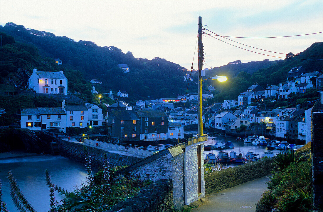 Europe, Great Britain, England, Cornwall, harbour in Polperro