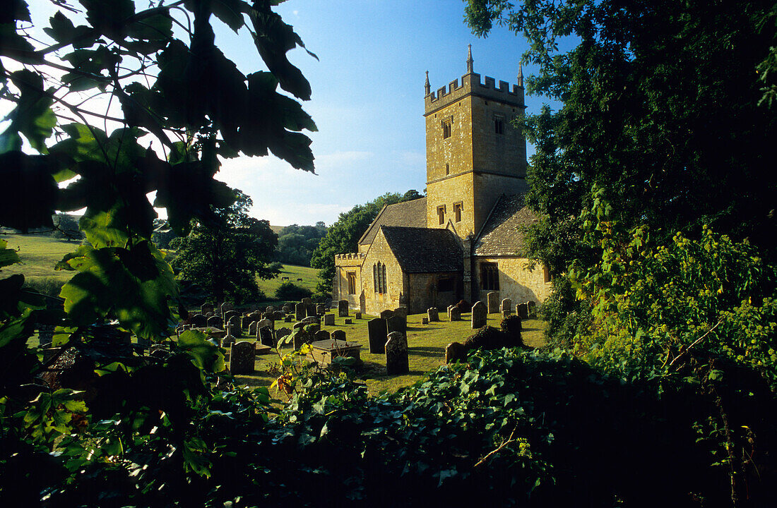 Europa, England, Gloucestershire, Cotswolds, bei Broadway, St. Eadburgha's Kirche