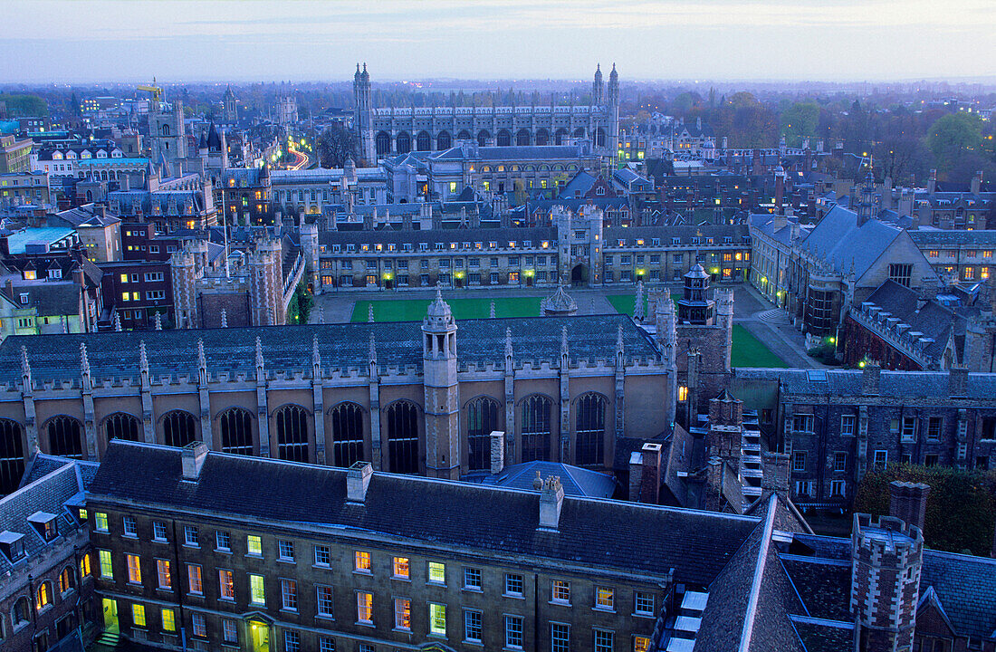 Europa, Grossbritannien, England, Cambridgeshire, Blick über Cambridge