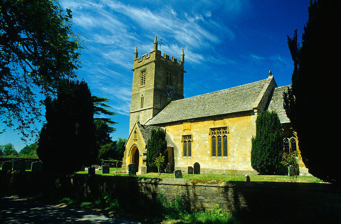 Europa, England, Gloucestershire, Cotswolds, Stanway, Kirche