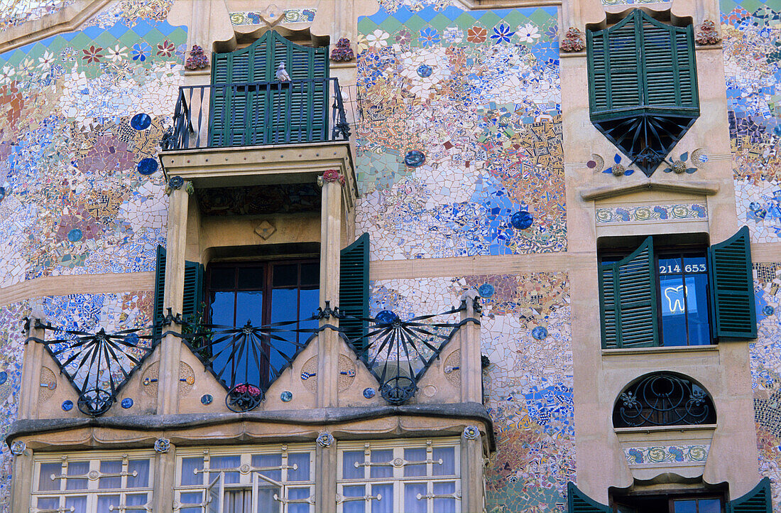 Europa, Spanien, Mallorca, Palma, Altstadt, Jugendstilfassade