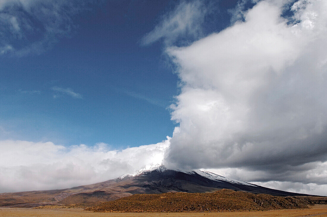 Cotopaxi volcano in the Andes Mountains, Ecuador, South America