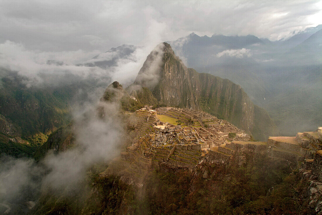 Die Ruinen von Machu Picchu, Peru, Südamerika