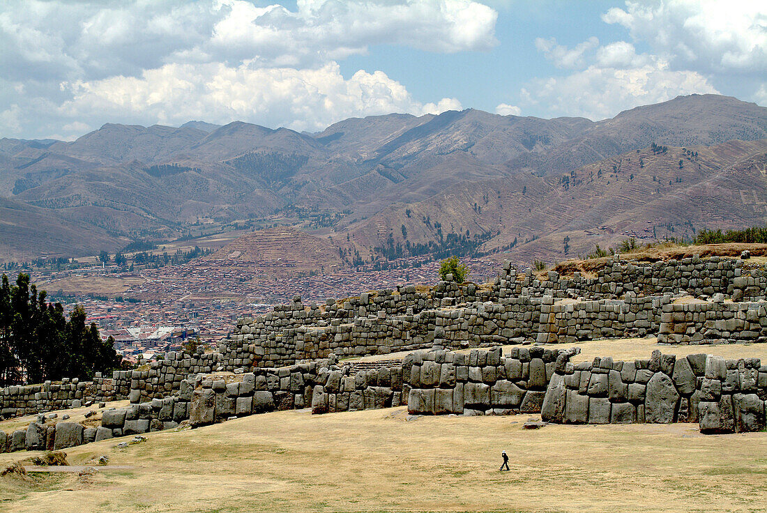 Die Inka Ruinen von Sacsayhuamán, Cusco, Peru, Südamerika