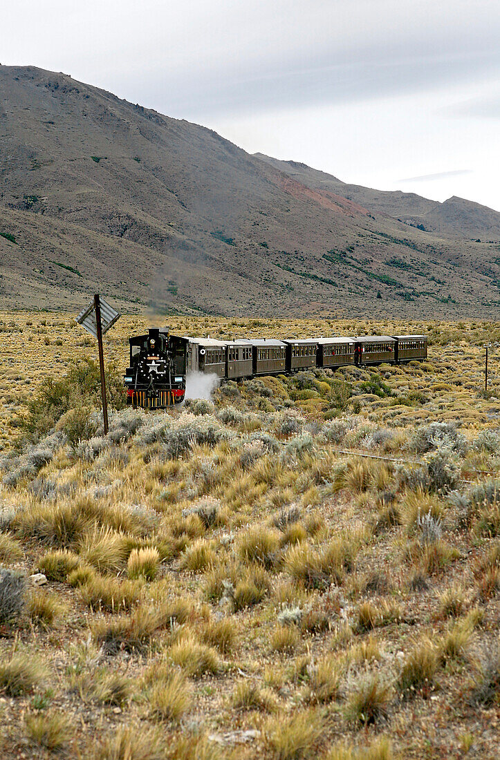 The Old Patagonia Express outside Esquel, Patagonia, Argentina, South America