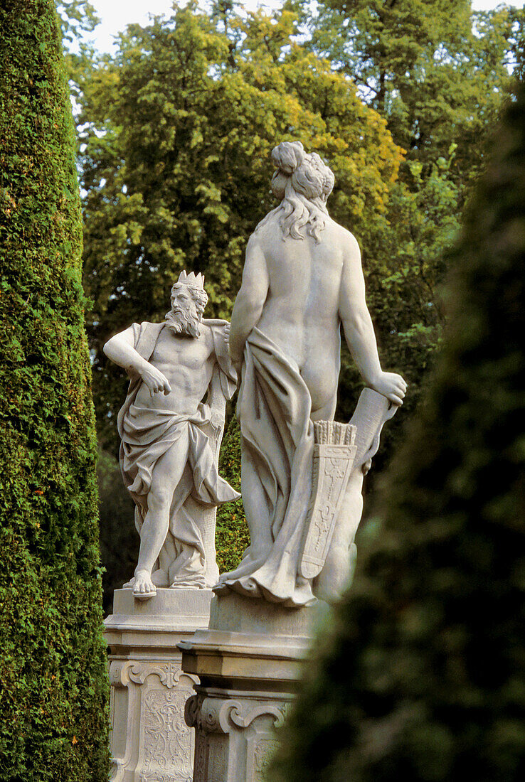 Garden in Wilanow Palace, Poland, Warsaw